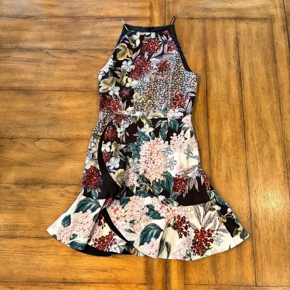 KEEPSAKE The Label Unreal Floral Print Mini Ruffle Dress,Small, Summer Girly - Picture 11 of 16